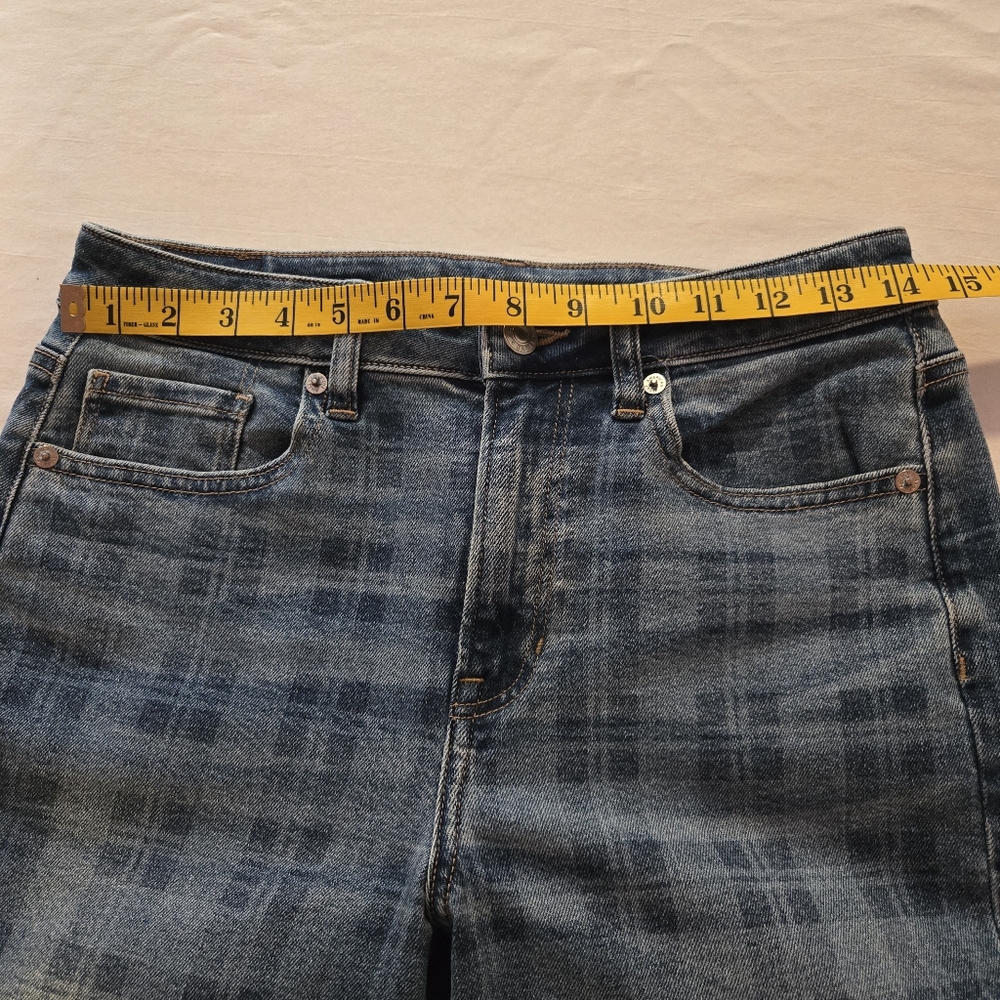 American Eagle Plaid Jeans - Size‎ 27 - Picture 6 of 8